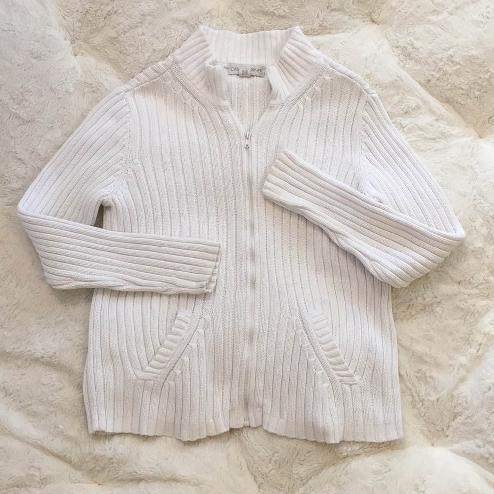 Casual Corner White Cardigan